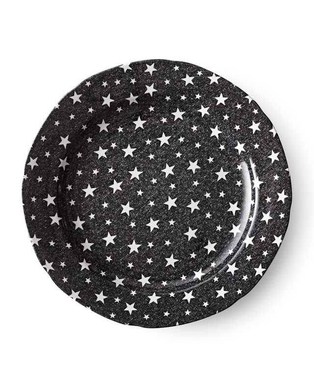 Midnight Sky Dinner Plate, Black