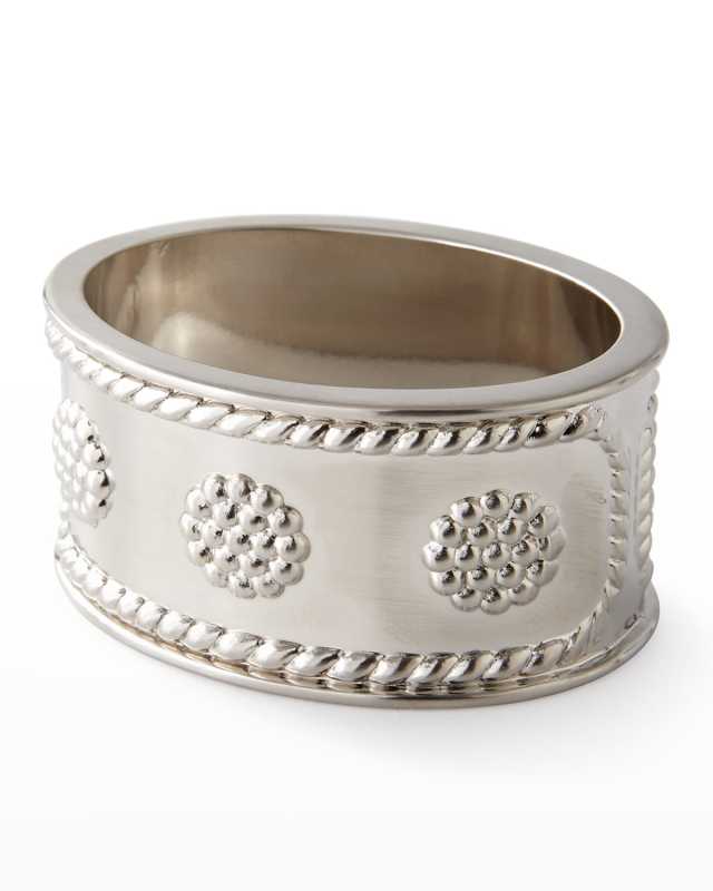 Berry & Thread Napkin Ring - Silver