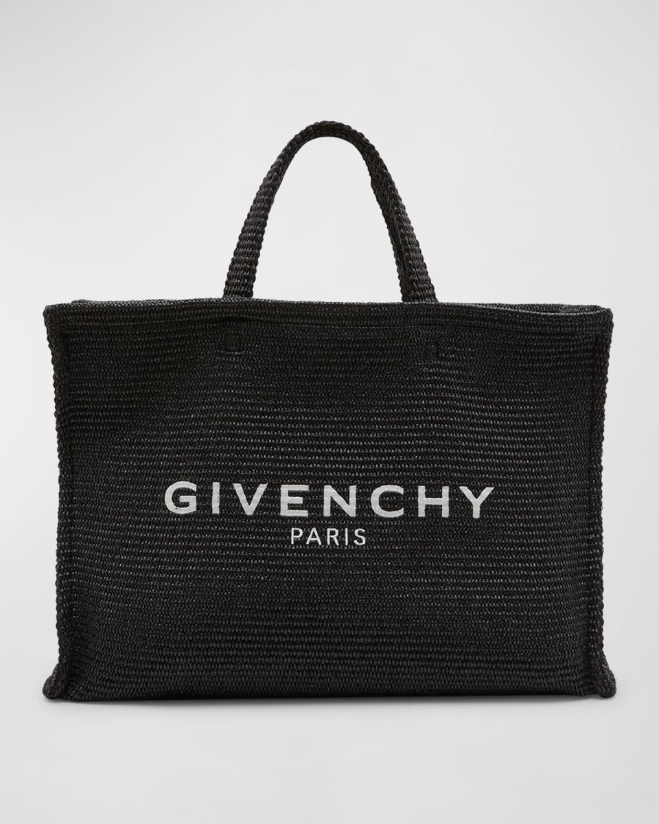 G-Tote Large Shopping Bag in Raffia