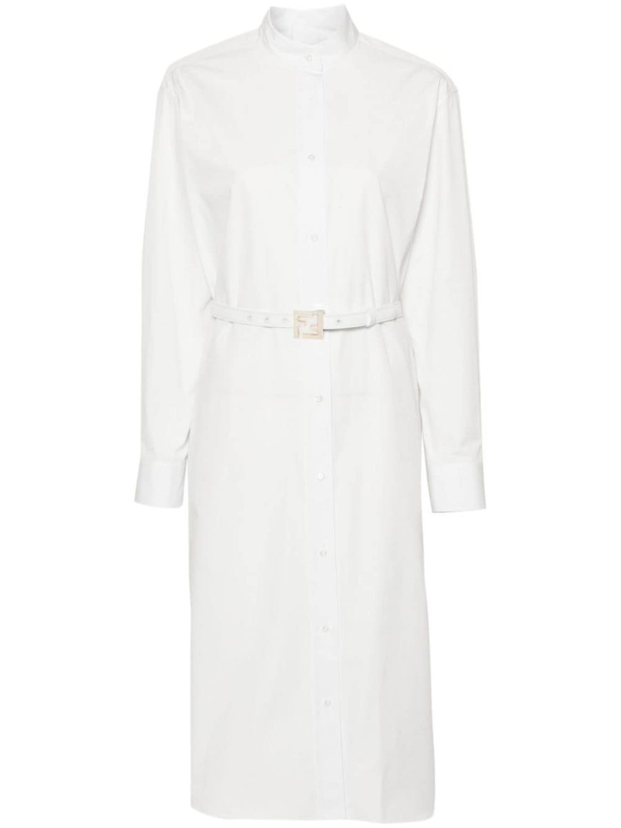 belted shirt dress
