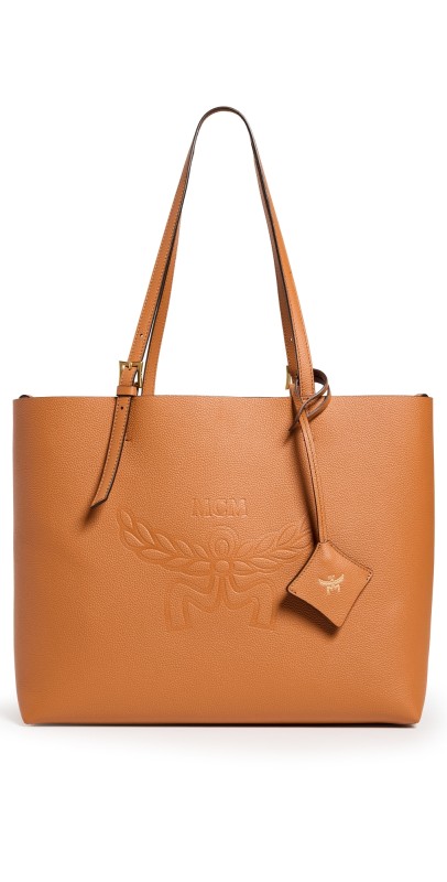 MCM Himmel MCM Doppel Shopper Tote Cognac