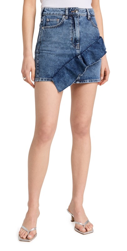 IRO Priscia Miniskirt Mid Blue