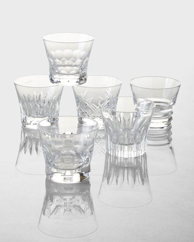 Everyday Baccarat Assorted Old Fashion Tumblers, Set of 6
