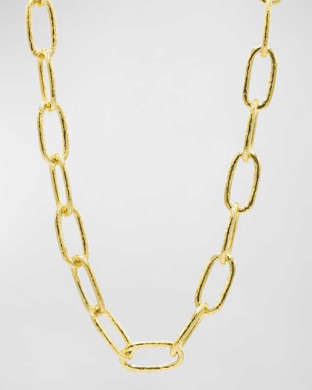 24K Yellow Gold Link Necklace