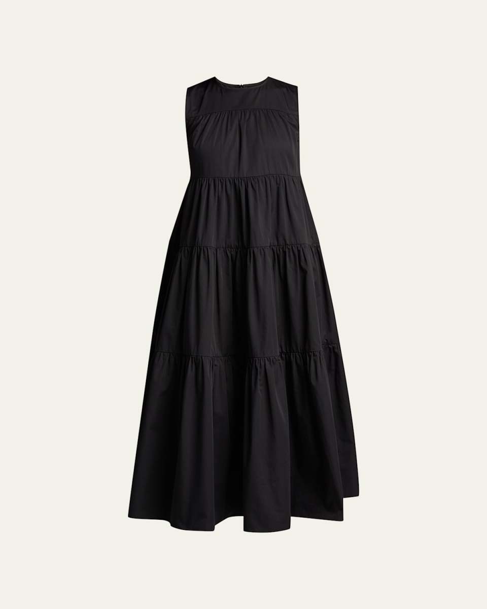 Sleeveless Tiered Cotton Dress