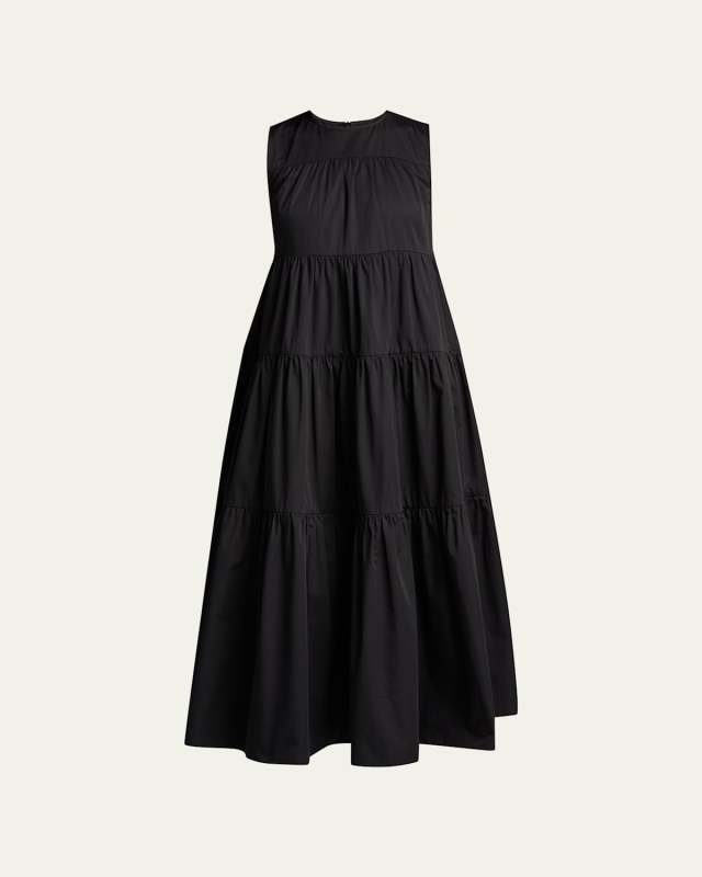 Sleeveless Tiered Cotton Dress