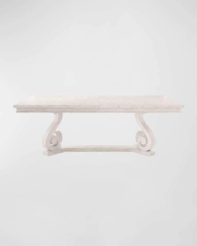 Mirabelle Trestle Dining Table with Two Leaves
