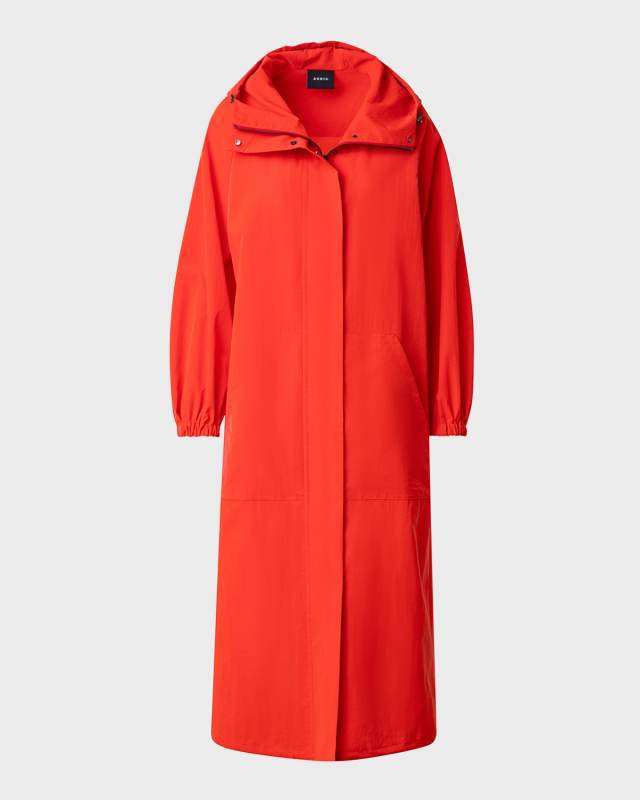 Zachary Water-Resistant Techno Taffeta Long Parka