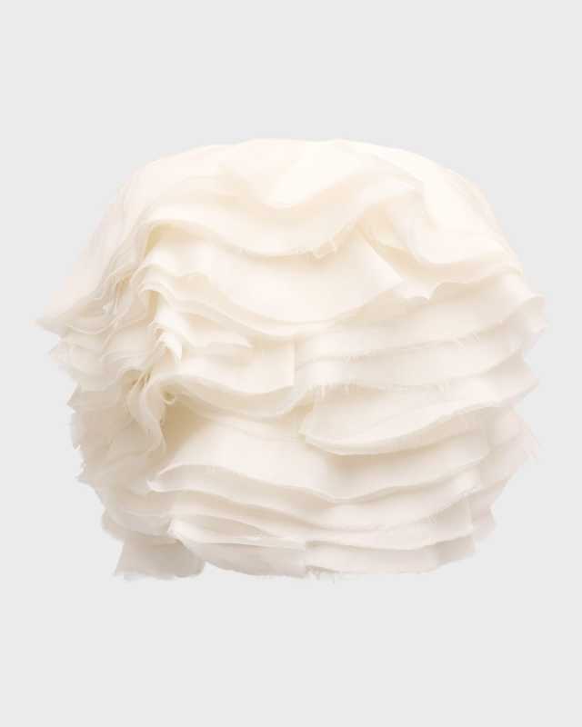 Kirsten Strapless Ruffle Crop Top