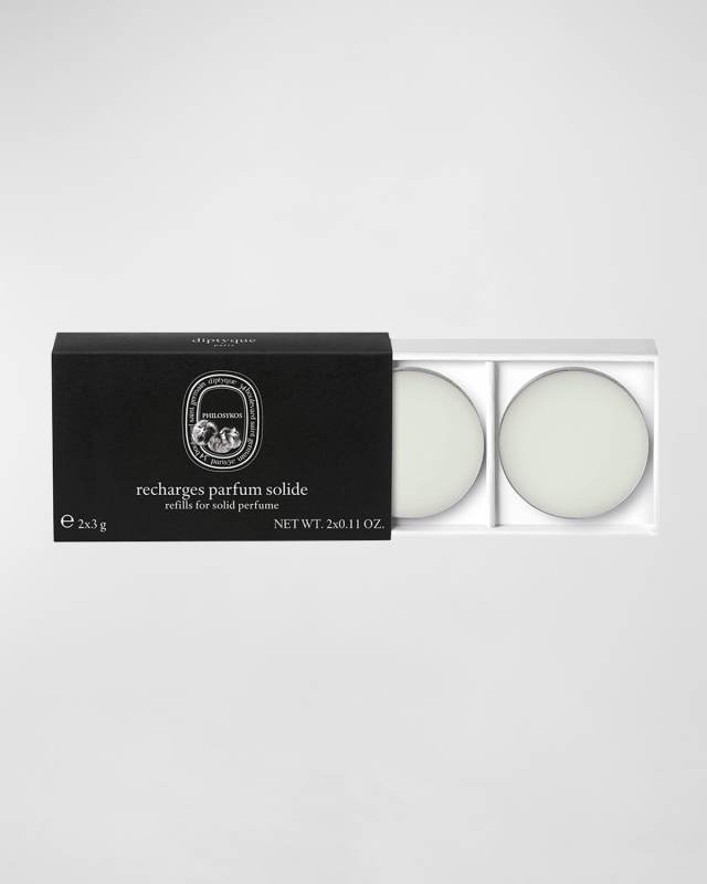 Philosykos Solid Perfume Refills, 2 x 0.1 oz.