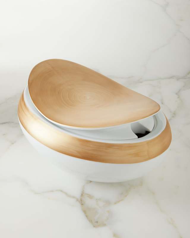 Brushstroke Gold Tureen