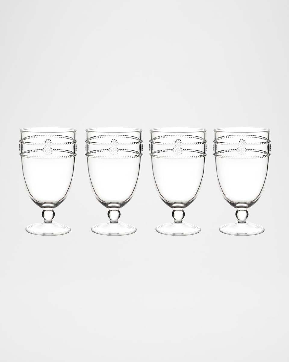 Isabella Acrylic Goblets, Set of 4