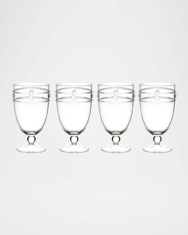 Isabella Acrylic Goblets, Set of 4