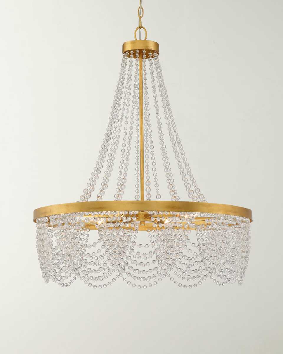 Fiona 4-Light Antique Gold Chandelier