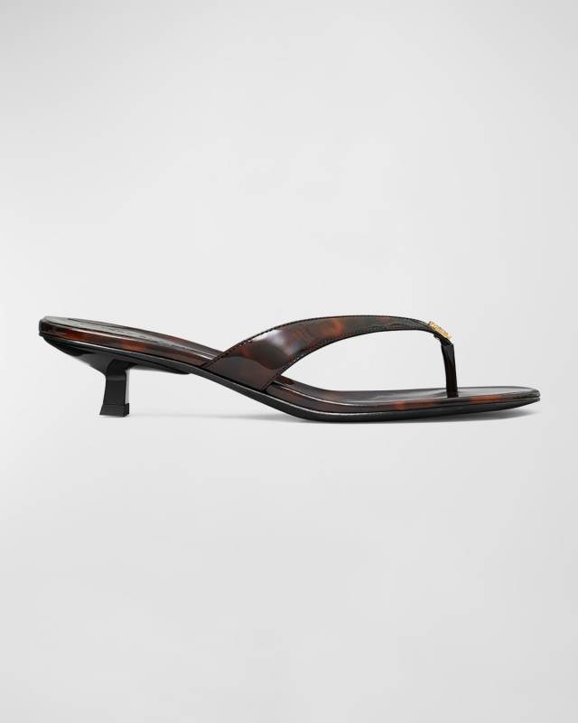 Capri Tortoiseshell Medallion Flip Flop Sandals