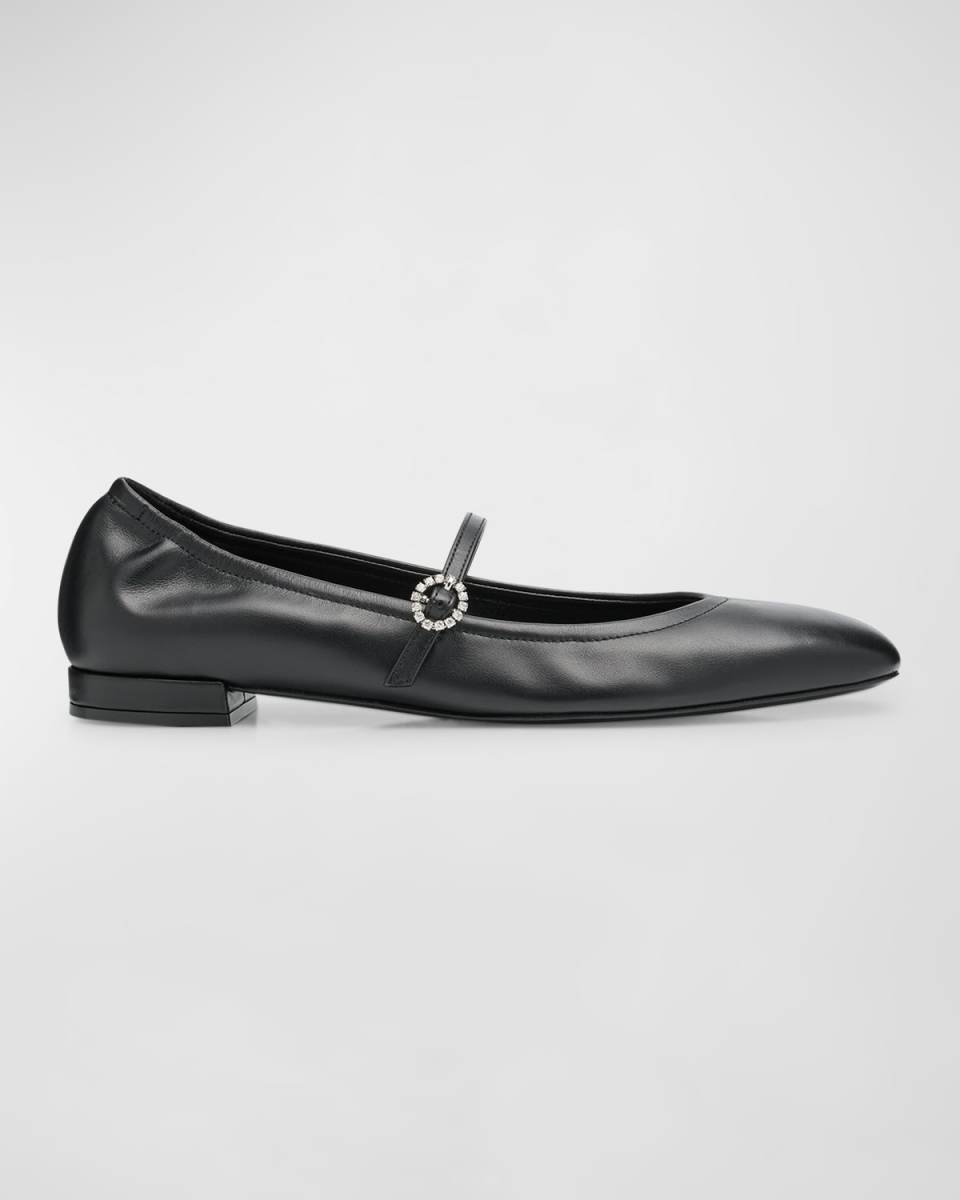 Claris Leather Mary Jane Ballet Flats