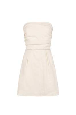 SECOND SUMMER 'YVES URO' GATHERED MINI DRESS