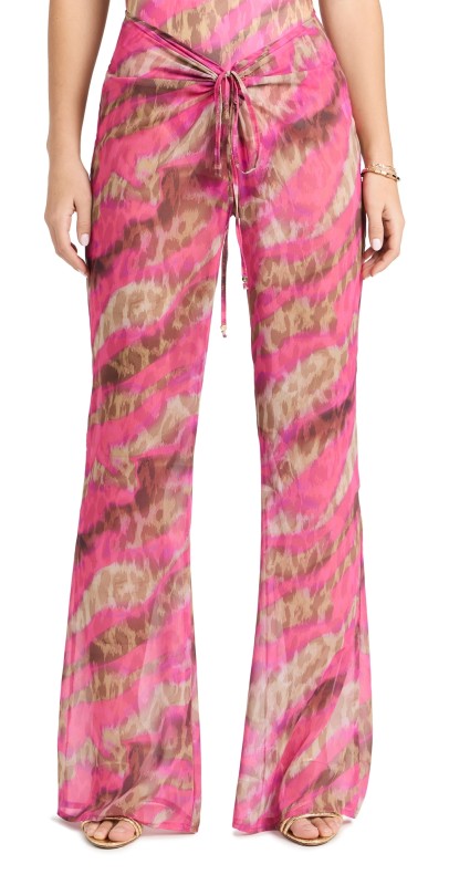 Bananhot Teresa Pants Pink Brown Jungle