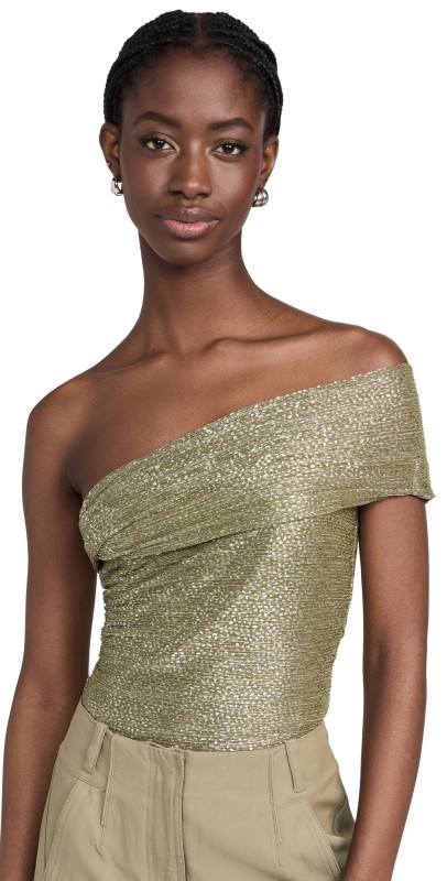 Sabina Musayev Illai Bodysuit Olive Green