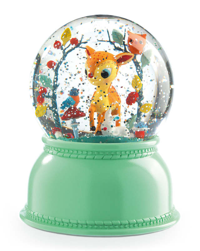 Fawn Snow Globe Night Light