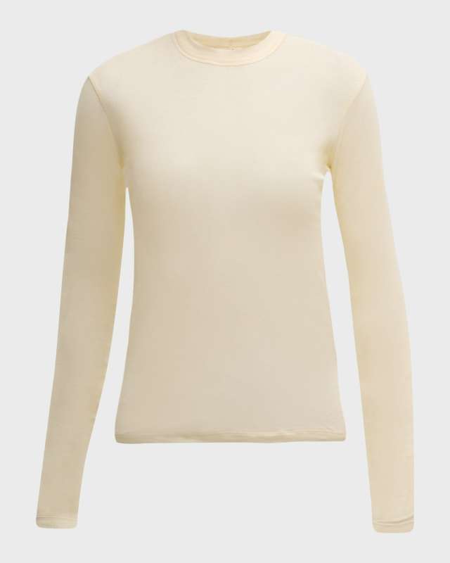 Long-Sleeve Rib Jersey T-Shirt