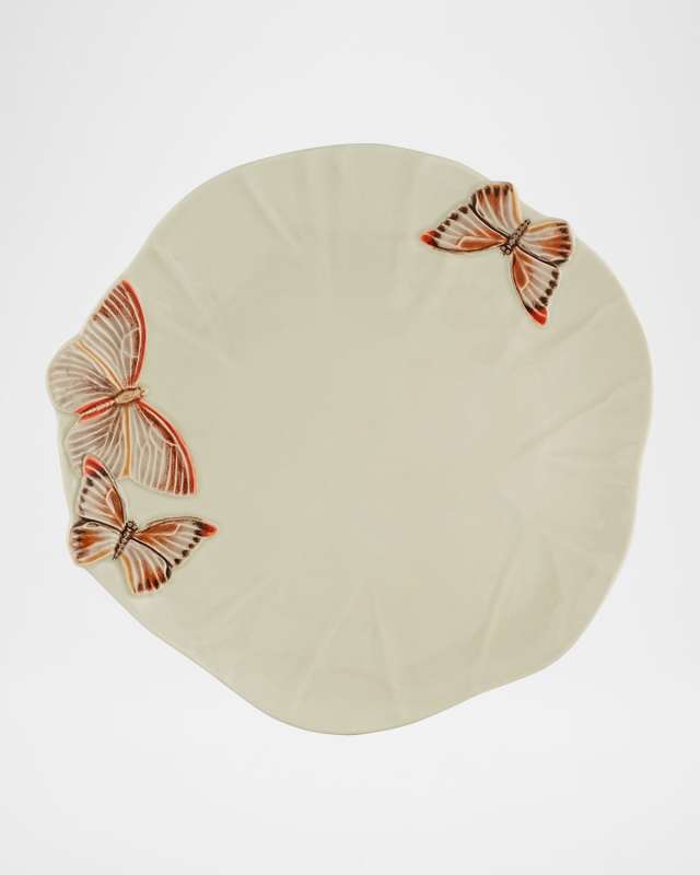 Cloudy Butterflies Charger Plates by Claudia Schiffer, Set of 2