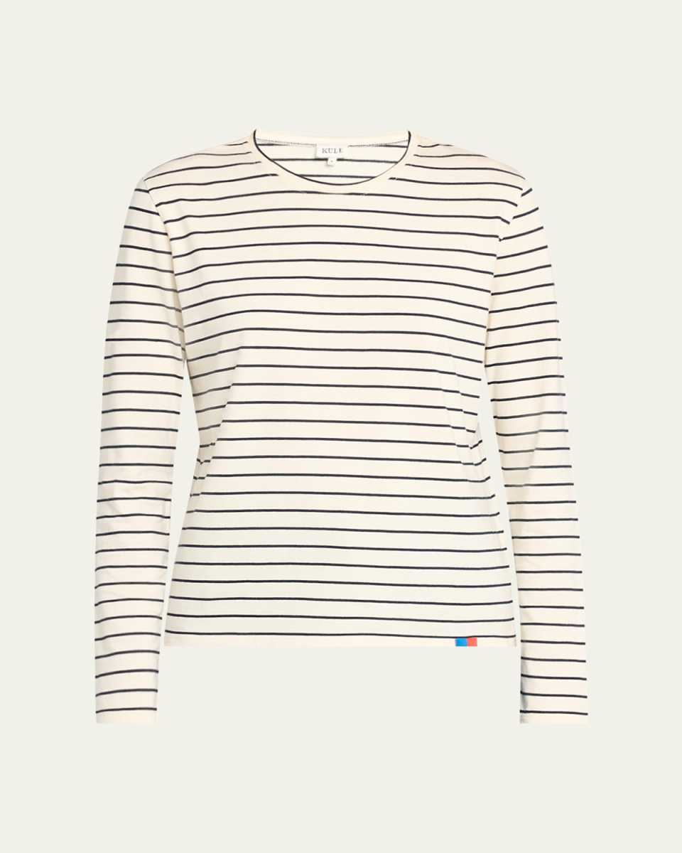 The Modern Striped Long-Sleeve Tee