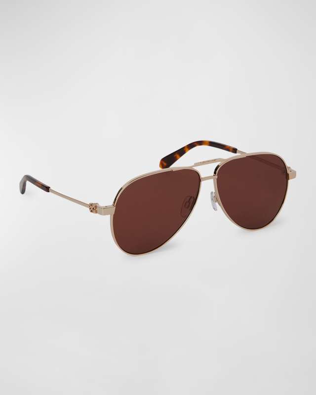 Ruston Metal & Plastic Aviator Sunglasses