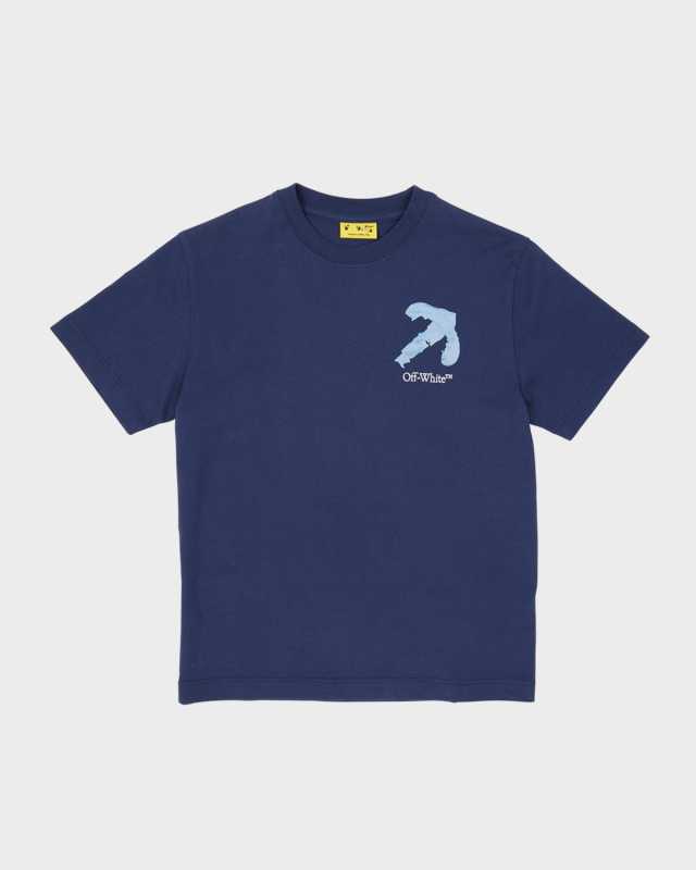 Boy's Acrylic Arrow Logo-Print T-Shirt, Size 4-12