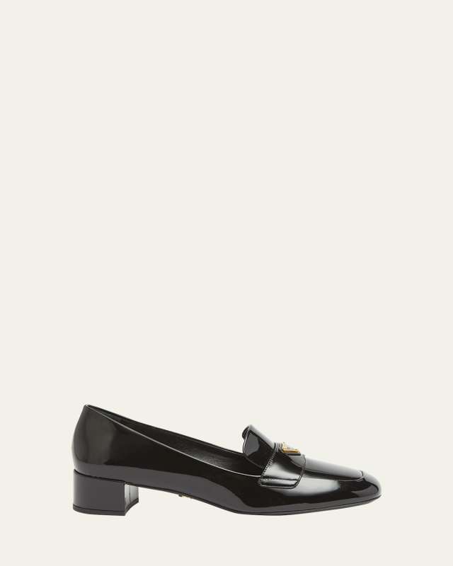 Vernice Patent Loafer Pumps
