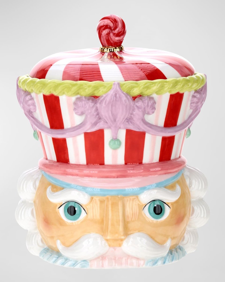 Nutcracker Head Jar, Pink