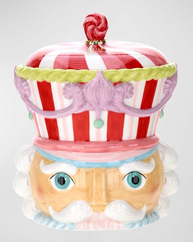Nutcracker Head Jar, Pink