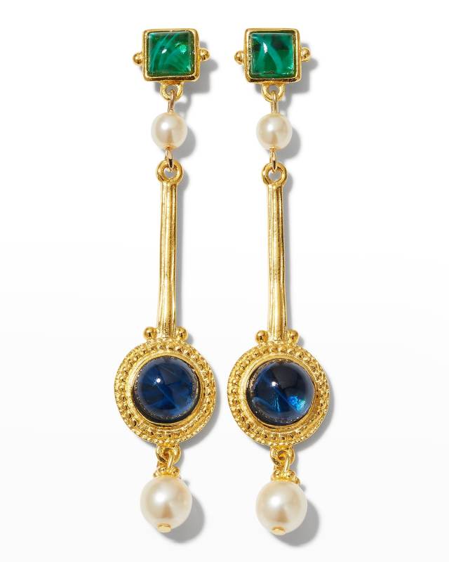 Byzantine Linear Earrings