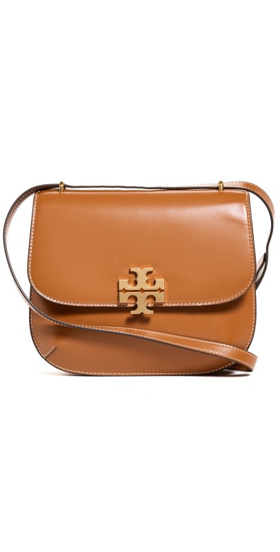 Tory Burch Eleanor Slim Saddlebag Whiskey