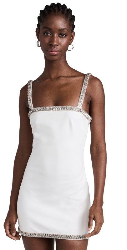 Retrofête Regina Dress White/Silver