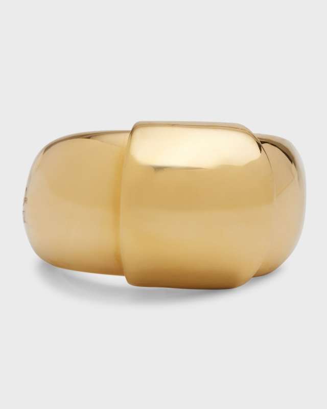 18K Yellow Gold Renaissance Ring, Size 6