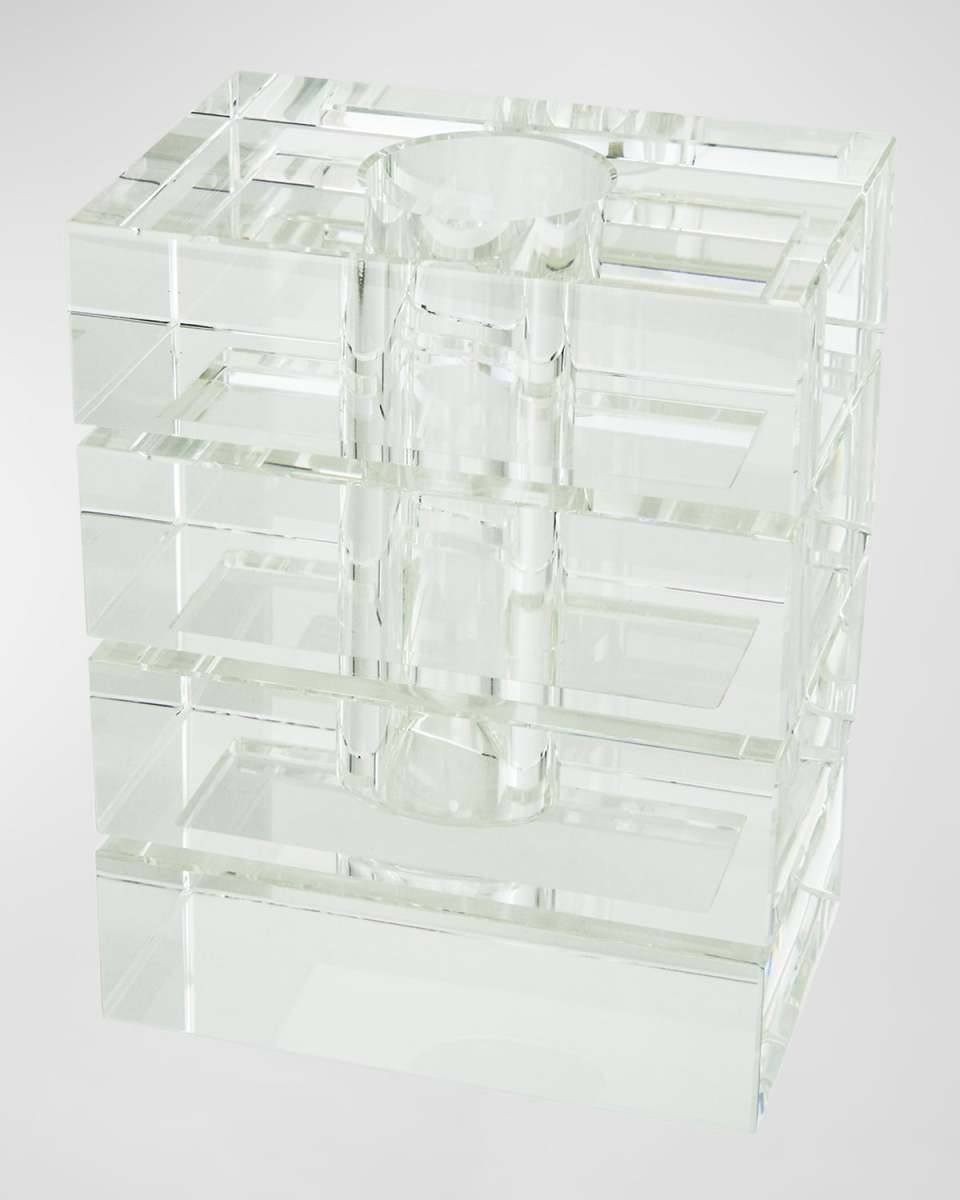 Clear Cut Crystal Rectangle Vase