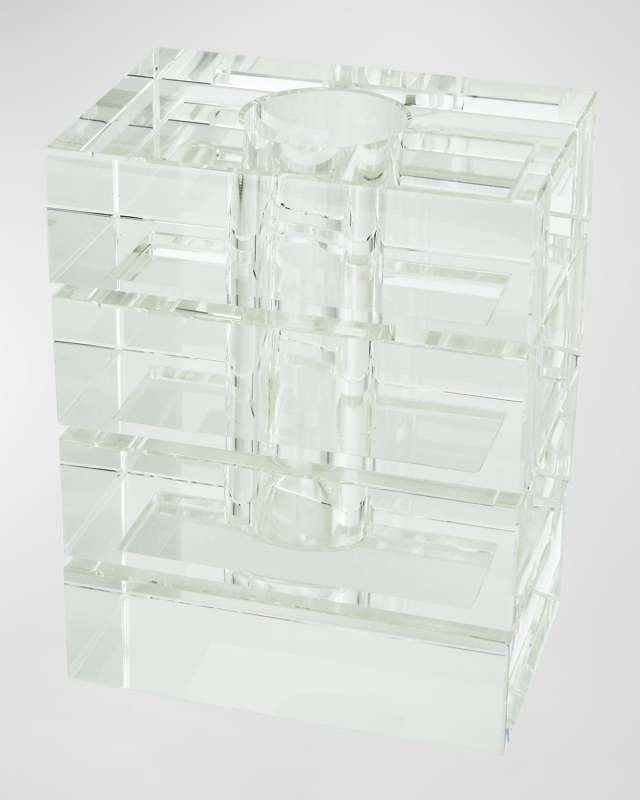 Clear Cut Crystal Rectangle Vase
