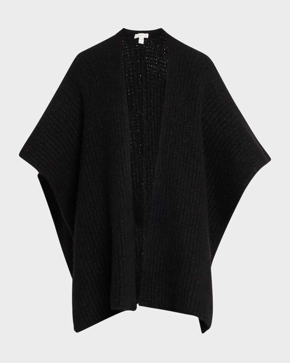 Cashmere Blend Knitted Cape