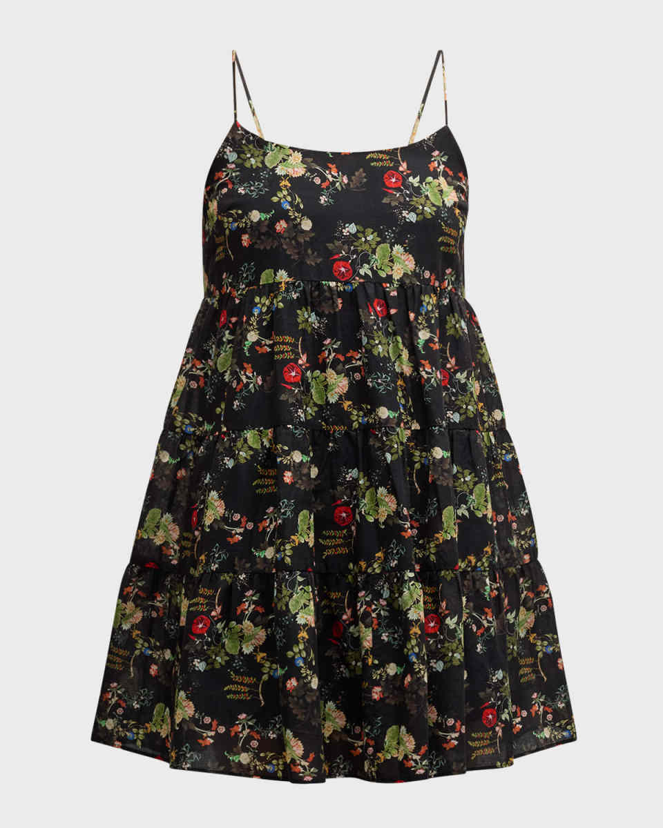Collen Spaghetti-Strap Mini Dress