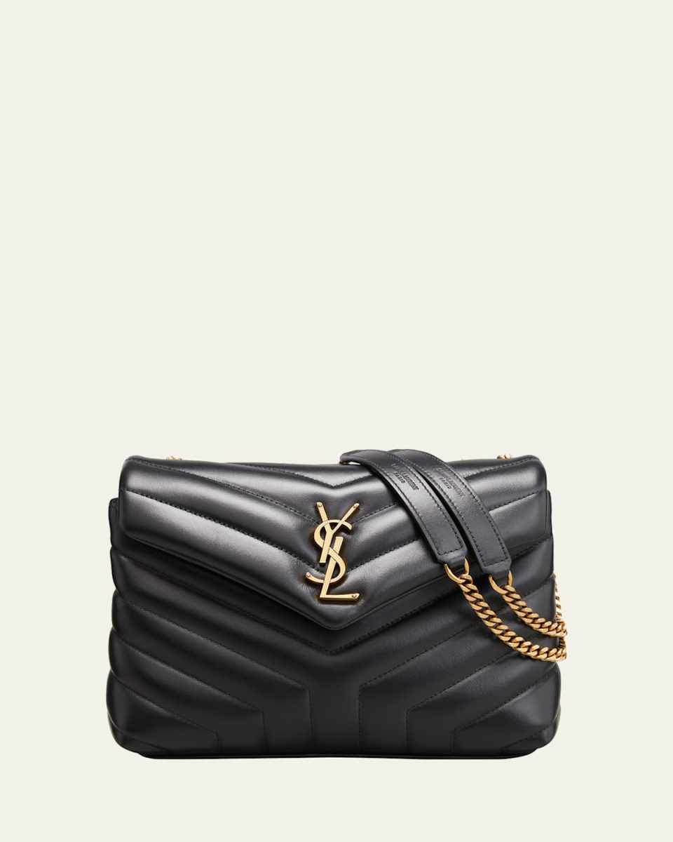 Loulou Small YSL Shoulder Bag in Quilted Leather