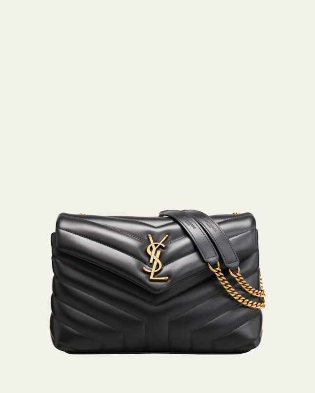 Loulou Small YSL Shoulder Bag in Quilted Leather