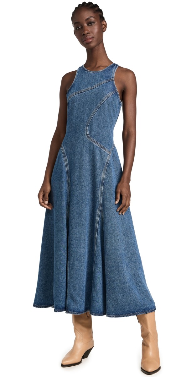 RE/DONE Racer Tank Dress BLUEERE