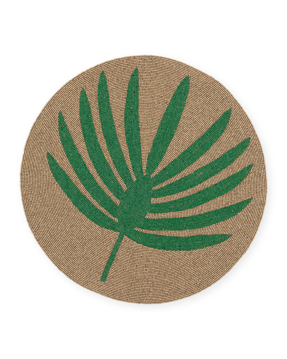 Palm Frond Placemat, Green