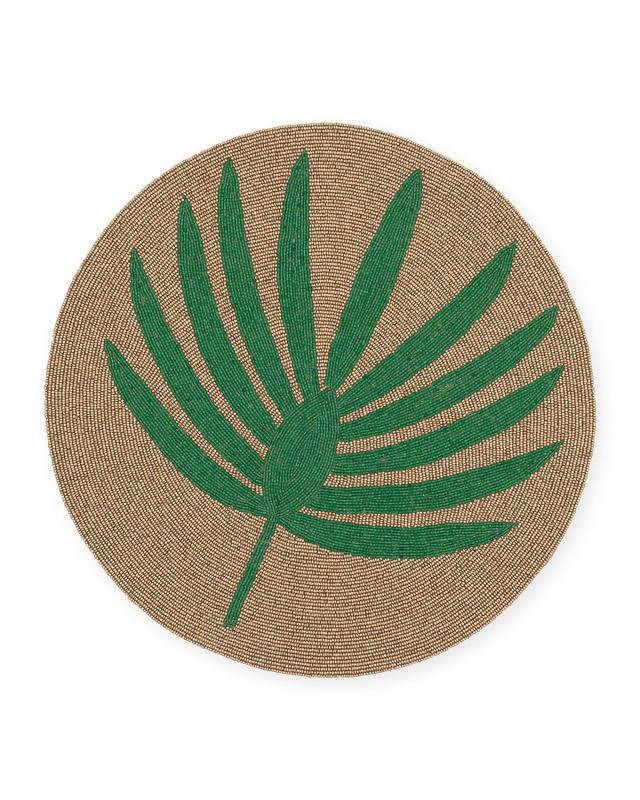 Palm Frond Placemat, Green