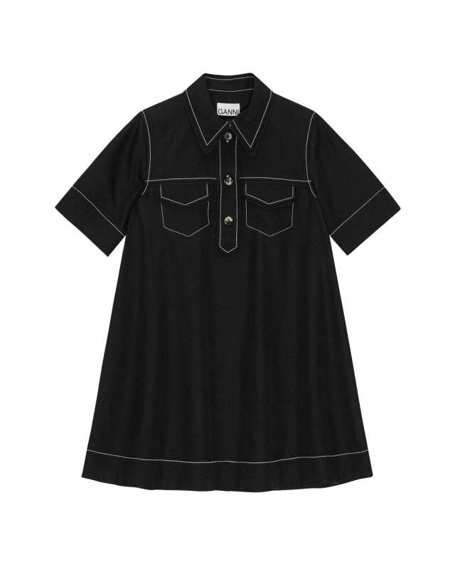 Crepe Sable Mini Dress