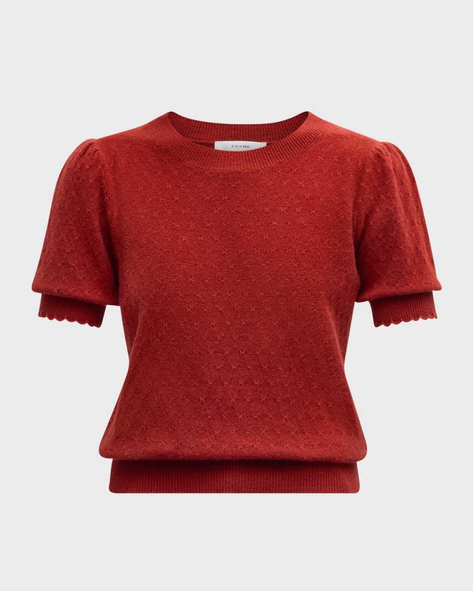 Cashmere Puff-Sleeve Sweat