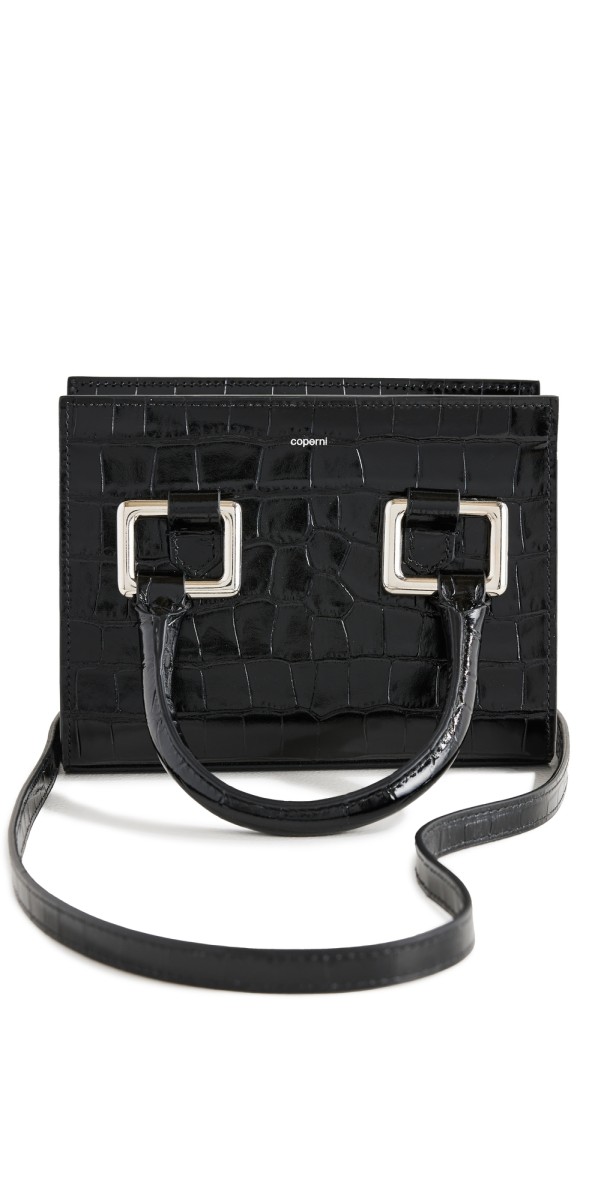 Coperni Croco Emoji Bag Black