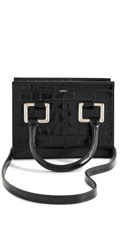 Coperni Croco Emoji Bag Black