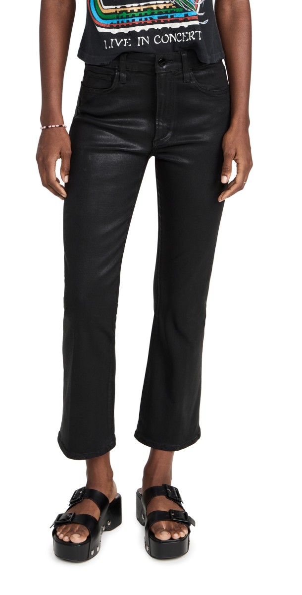 Joe's Jeans The Callie Coated Bootcut Jeans Black